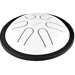 NINO Percussion NINO980WH Mini Melody Serien 6" Steel Tongue Drum (hvid) inkl. k�ller 