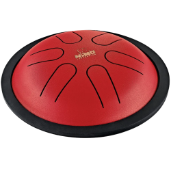 NINO Percussion NINO980R Mini Melody Serien Steel Tongue Drum �15cm (r�d) inkl. k�ller
