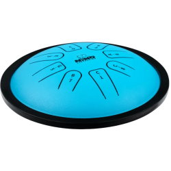 NINO Percussion NINO981 Mini Melody Serien Small Steel Tongue Drum �18cm (bl�, C-dur, 8 toner) inkl. pose &amp; k�ller 