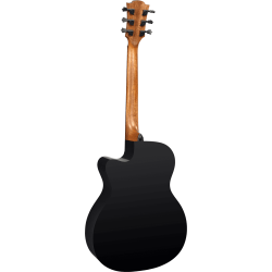 L�G T118ACE-BLK Auditorium Cutaway Black Western Guitar med pickup