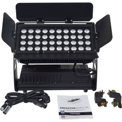 Algam Lighting ARCHITEK600V-IP Udendrs LED Wash Projektor (40 x 15W RGBW IP65 LED) inkl. tilbehr