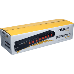 Algam Lighting DISPATCH-8 8-kanals Rackmonterbar Strmafbryderstativ m/stikkontakter