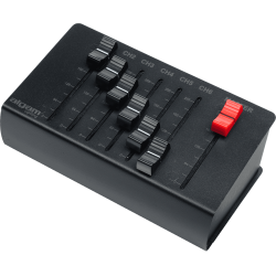 Algam Lighting DMX6-PLUS Batteridrevet 6-kanals Genopladelig Lys Mixer