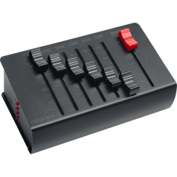 Algam Lighting DMX6-PLUS Batteridrevet 6-kanals Genopladelig Lys Mixer