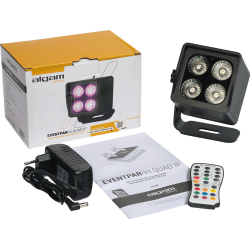 Algam Lighting EVENTPAR44-QUAD-IP LED Batteri PAR-lampe  (4 x 4W 4-i-1 RGB-WW LED) inkl. tilbehr