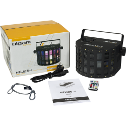 Algam Lighting HELIOS II 2-i-1 Derby LED Lyseffekt m/Strobe inkl. tilbehr