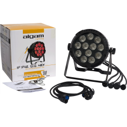 Algam Lighting IP-PAR-1212-HEX Udendrs PAR-lampe (12 x 12W RGBWA-UV LED) inkl. tilbehr