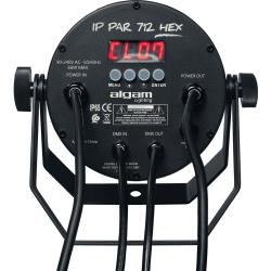 Algam Lighting IP-PAR-712-HEX Udendrs PAR-lampe (7 x 12W RGBWAUV LED'er) inkl. tilbehr