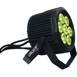 Algam Lighting IP-PAR-712-HEX Udendrs PAR-lampe (7 x 12W RGBWAUV LED'er) inkl. tilbehr