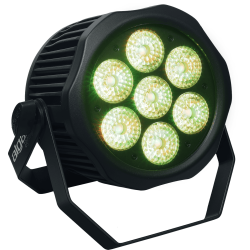 Algam Lighting IP-PAR-712-HEX Udendrs PAR-lampe (7 x 12W RGBWAUV LED'er) inkl. tilbehr