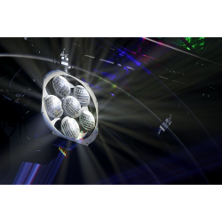 Algam Lighting MOVING MIRROR 6 Motoriseret Diskokugle Effektlys 6 Roterende Spejle inkl. tilbehr