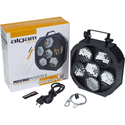 Algam Lighting MOVING MIRROR 6 Motoriseret Diskokugle Effektlys 6 Roterende Spejle inkl. tilbehr