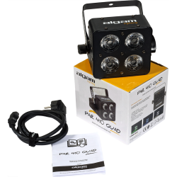 Algam Lighting PAR-410-QUAD LED PAR-lampe (4 x 10W RGBW LED'er) inkl tilbehr