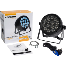 Algam Lighting PARWASH-1415-QUAD LED PAR-lampe WASH (14 x15W RGBWW LED'er) inkl. tilbehr 