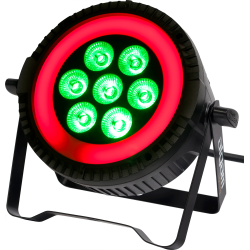Algam Lighting PARWASH-76-RING LED PAR-lampe (7 x 6W LED PAR Wash m/RGB LED ring) inkl. tilbehr