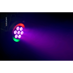 Algam Lighting PARWASH-76-RING LED PAR-lampe (7 x 6W LED PAR Wash m/RGB LED ring) inkl. tilbehr