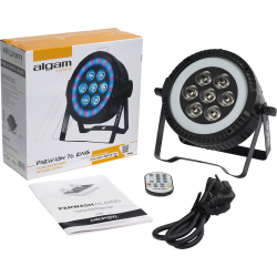 Algam Lighting PARWASH-76-RING LED PAR-lampe (7 x 6W LED PAR Wash m/RGB LED ring) inkl. tilbehr