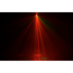 Algam Lighting PHEBUS2  3-i-1 LED Laserprojektor m/8 Roterende Multifunktionshoveder inkl. tilbehr