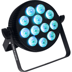 Algam Lighting SLIMPAR-1210-QUAD LED PAR-lampe Floodlight (12 x 10W RGBW LED'er) inkl. tilbehr
