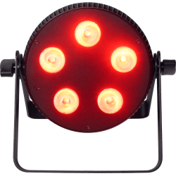 Algam Lighting SLIMPAR-510-QUAD LED PAR-lampe Floodlight (5 x 10W RGBW LED'er) inkl. tilbehr