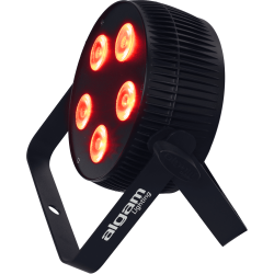 Algam Lighting SLIMPAR-510-QUAD LED PAR-lampe Floodlight (5 x 10W RGBW LED'er) inkl. tilbehr