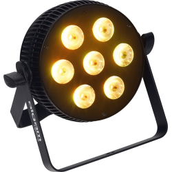 Algam Lighting SLIMPAR-710-HEX LED PAR-lampe Floodlight (7 x 10W RGBW+amber+UV LED) inkl. tilbehr