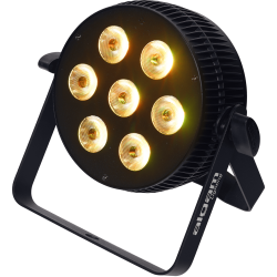 Algam Lighting SLIMPAR-710-QUAD LED PAR-lampe Floodlight (7 x 10W RGBW LED'er) inkl. tilbehr