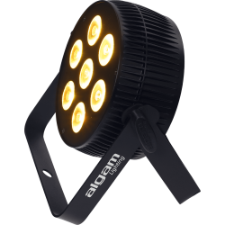 Algam Lighting SLIMPAR-710-QUAD LED PAR-lampe Floodlight (7 x 10W RGBW LED'er) inkl. tilbehr