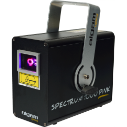 Algam Lighting SPECTRUM-1000-PINK Lyseffekt Animation Laser (1000mw Pink) inkl. tilbehr