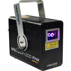 Algam Lighting SPECTRUM-1000-PINK Lyseffekt Animation Laser (1000mw Pink) inkl. tilbehr