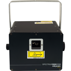 Algam Lighting SPECTRUM-3000-RGB Professionel Lyseffekt Animation Laser (3000 mW RGB) inkl. tilbehr
