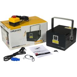 Algam Lighting SPECTRUM-3000-RGB Professionel Lyseffekt Animation Laser (3000 mW RGB) inkl. tilbehr
