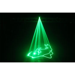 Algam Lighting SPECTRUM-80-GREEN Lyseffekt Animation Laser (80mw Grn) inkl. tilbehr 