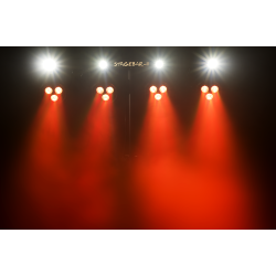 Algam Lighting STAGEBAR-II 2-i-1 LED-Spotlights (4 RGB LED PARs + 4 hvide LED'er) inkl. tilbehr