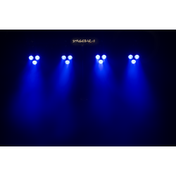 Algam Lighting STAGEBAR-II 2-i-1 LED-Spotlights (4 RGB LED PARs + 4 hvide LED'er) inkl. tilbehr