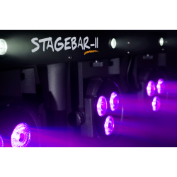 Algam Lighting STAGEBAR-II 2-i-1 LED-Spotlights (4 RGB LED PARs + 4 hvide LED'er) inkl. tilbehr