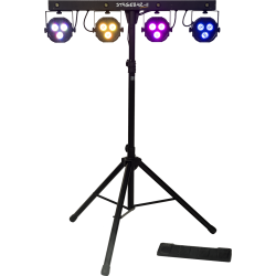 Algam Lighting STAGEBAR-II 2-i-1 LED-Spotlights (4 RGB LED PARs + 4 hvide LED'er) inkl. tilbehr