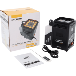 Algam Lighting VULKAN-CUBE-MINI Kompakt 1200W Vertikal Rgmaskine (566 m/min +12 RGBA 4-i-1 LED'er)