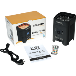 Algam Lighting EVENTPAR LED Batteri PAR-lampe (6 x 12W RGBWAUV LED'er) inkl. tilbehr