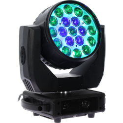 Algam Lighting MW19X15ZX LED Wash Moving Head + Zoom (19 x 15W RGBW LED'er) inkl. tilbehr