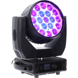 Algam Lighting MW19X15ZX LED Wash Moving Head + Zoom (19 x 15W RGBW LED'er) inkl. tilbehr