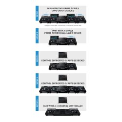 Denon DJ LC6000 Prime USB DJ-Controller m/8,5" jog-hjul (kr�ver SC6000 el. DJ-software via computer)