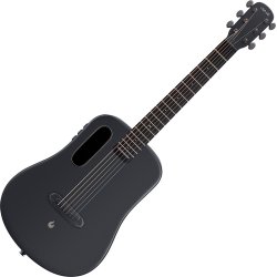 LAVA ME AIR Carbon Western Guitar m/indbyggede effekter inkl. airflow taske (Black)