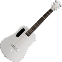 LAVA ME AIR Carbon Western Guitar m/indbyggede effekter inkl. airflow taske (Silver)