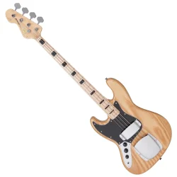 Vintage LVJ74NAT Reissued Maple Fingerboard Bass Natural Ash Venstreh�ndet 4-strenget Elektrisk Bas