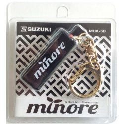 Suzuki MHK-5B Mini 5 Huls 10 Toners Mundharmonika Nglering (sort)