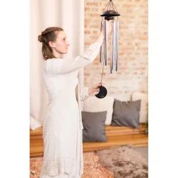 Meinl Sonic Energy MMC32S Moon Meditation Chimes (80 Cm, 432 Hz, Rund Bue, S�lv) 