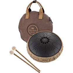 Meinl Sonic Energy MOSTD1BK Medium Octave Steel Tongue Drum, B Minor, 8 Toner, 432 Hz