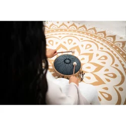 Meinl Sonic Energy MOSTD2NB Medium Octav Steel Tongue Drum, C Minor, 8 Toner, 432 Hz