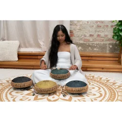 Meinl Sonic Energy MOSTD2NB Medium Octav Steel Tongue Drum, C Minor, 8 Toner, 432 Hz